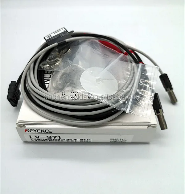 키엔스 LV-S71 초소형 디지털 센서 스팟 스루빔, NPN/PNP 출력, 12-24V 공급