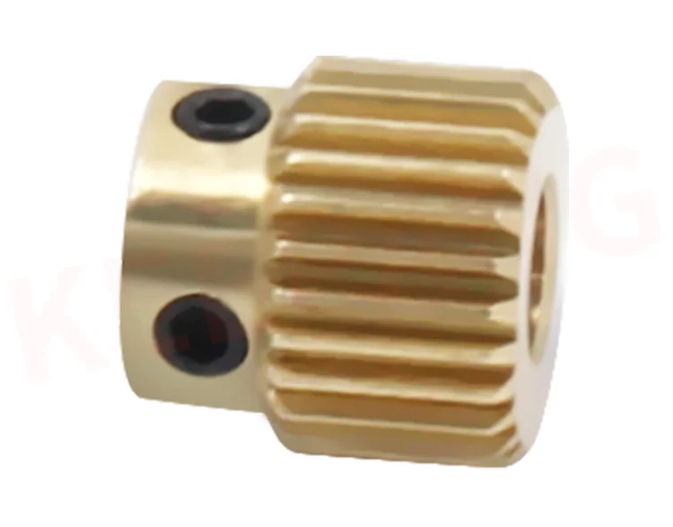 5pcs 3D printer accessories 26/40 tooth brass feed gear MK8 extruder wire feed extrusion wheel