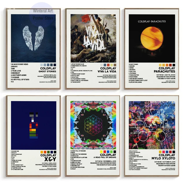 Coldplay Parachutes Ghost Stories Music Album Cover Art Wall Art