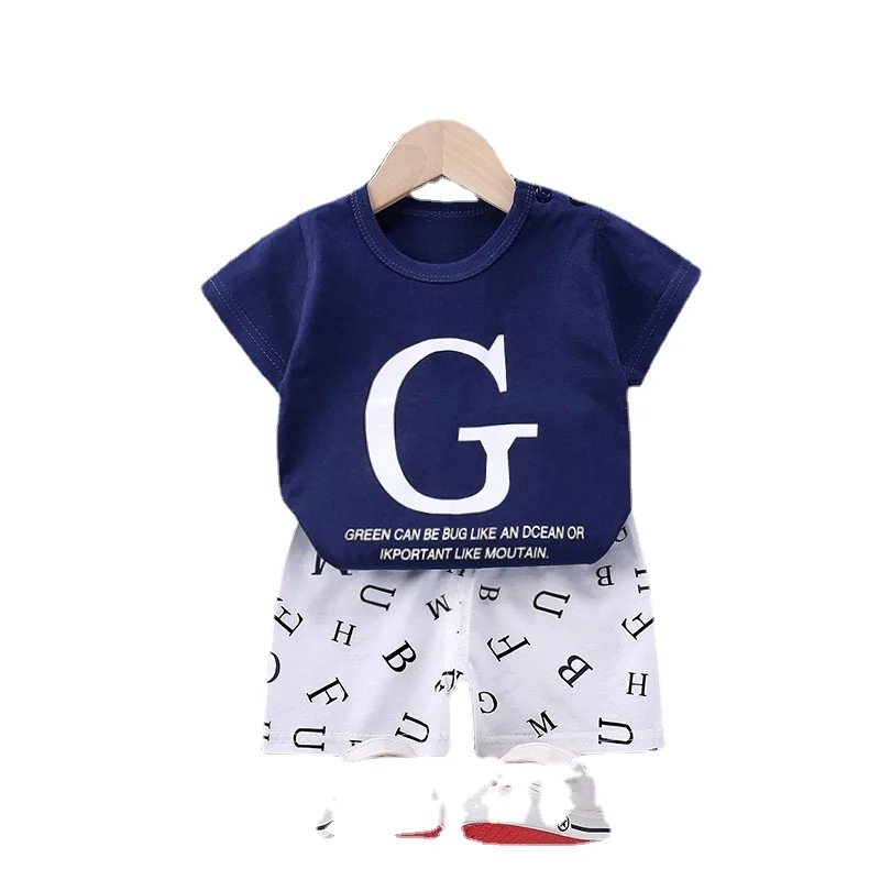 Baby Clothing Set cheap Baby Girl Clothes Lovely Baby Boy Girl Summer Infant Clothing Clothes Striped Shorts + Yellow Top Tees Clothes Baby Outfits baby clothing set red	 Baby Clothing Set