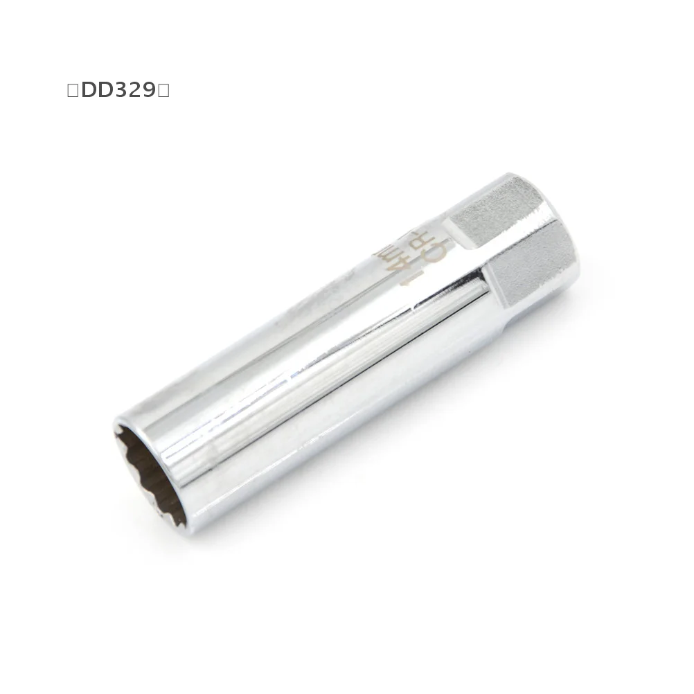 〔DD329〕 14mm 12 Point Metal Spark Plug Socket Installation Wrench Tool Professional Removal Tool For Ignition Plug Maintenance