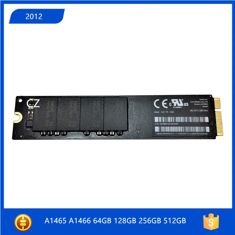 Originale A1466 A1465 2012 Ssd 64Gb 128Gb 256Gb 512Gb Per Macbook Air 11.6 "13.3" Scheda Madre Del Computer Portatile Unità A Stato Solido Emc2558