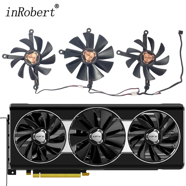 95MM 4PIN CF1015U12D CF9015U12D 87MM XFX RX 6800 6800XT GPU Fan for XFX RX6800  XT AMD Gaming Graphics Fan - AliExpress