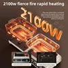 220V Foldable Electric Hot Pot Electric oven Multifunctional Cooker Household Barbecue Maker Electric Steaming Cooker Frying Pan 3