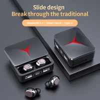 New LED display M90 pro TWS wireless headphone noise reduction gaming earphone Bluetooth 5.3 Sport music earbuds for phones 1