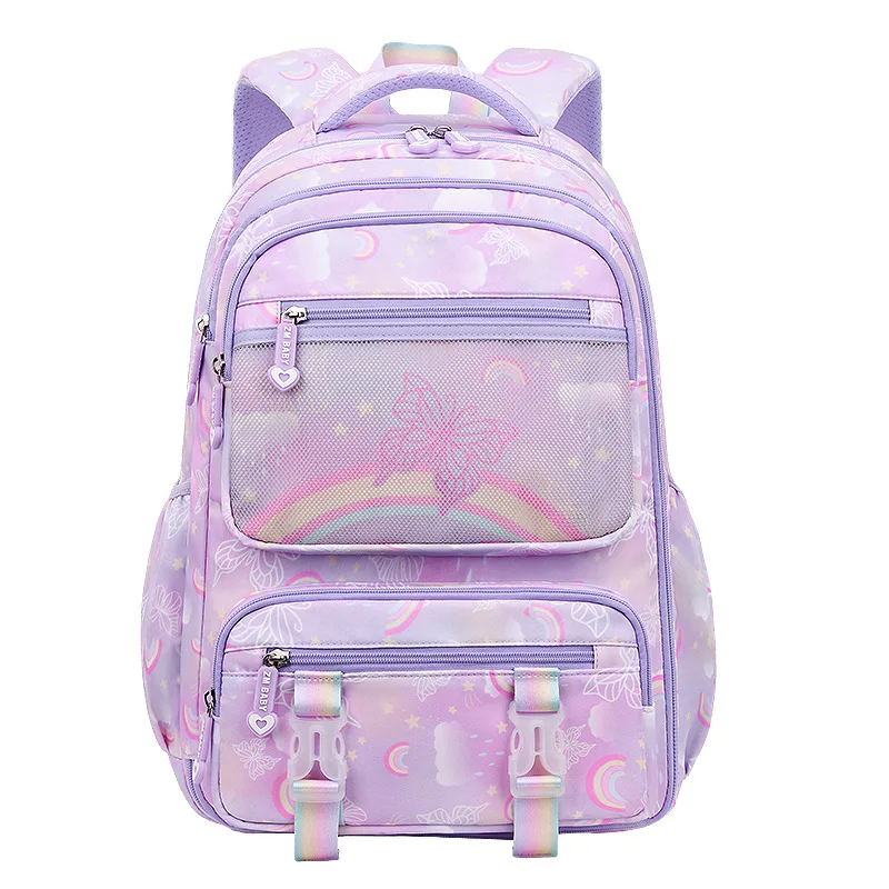 Kid Backpack for Girl Rainbow Butterfly Children Bookbag School Bag Primary School Backpack for Traveling Waterproof Mochilas 5