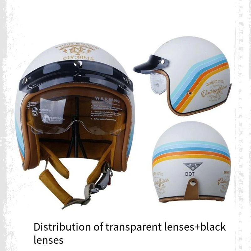 Retro Harley-Davidson motorcycle Bluetooth helmet for men and women in summer four seasons sunscreen motorcycle personality cool