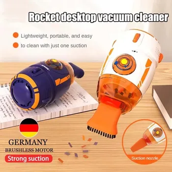 2026 New Desktop Vacuum Cleaner Electric Usb Charging Night Light Handheld Desktop Cleaner Rubber Shavings Mini Keyboard Dust 1