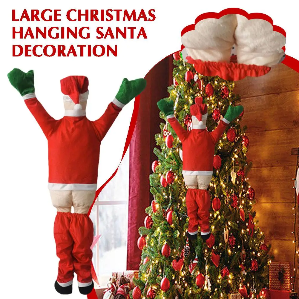 

Рождественский альпинистский Декор Санта Клауса, большой Санта-Клаус, мягкий декор для рождественских тематических вечеринок, горячая Распродажа S4F8