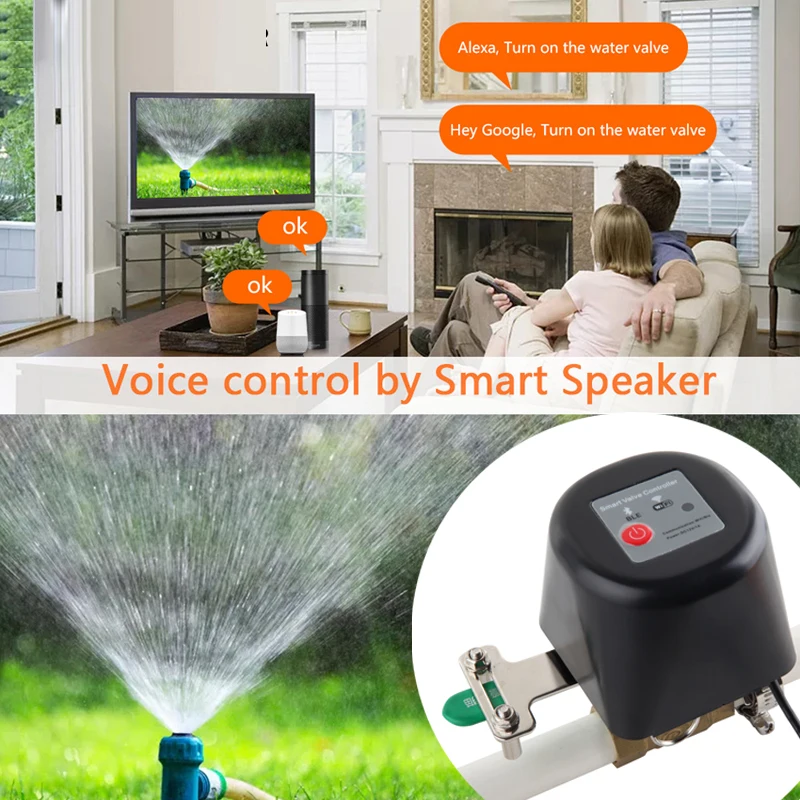 Zigbee 1/2" 3/4" 1" Smart Wifi Gas Manipulator Control Water Valve DN15/20/25 Au