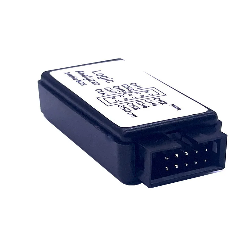 Logic Analyzer 24MHz Logic Analyzer Device USB Device Set Mini Digital Pocket Size 8 Channel Input Memory 24MHz