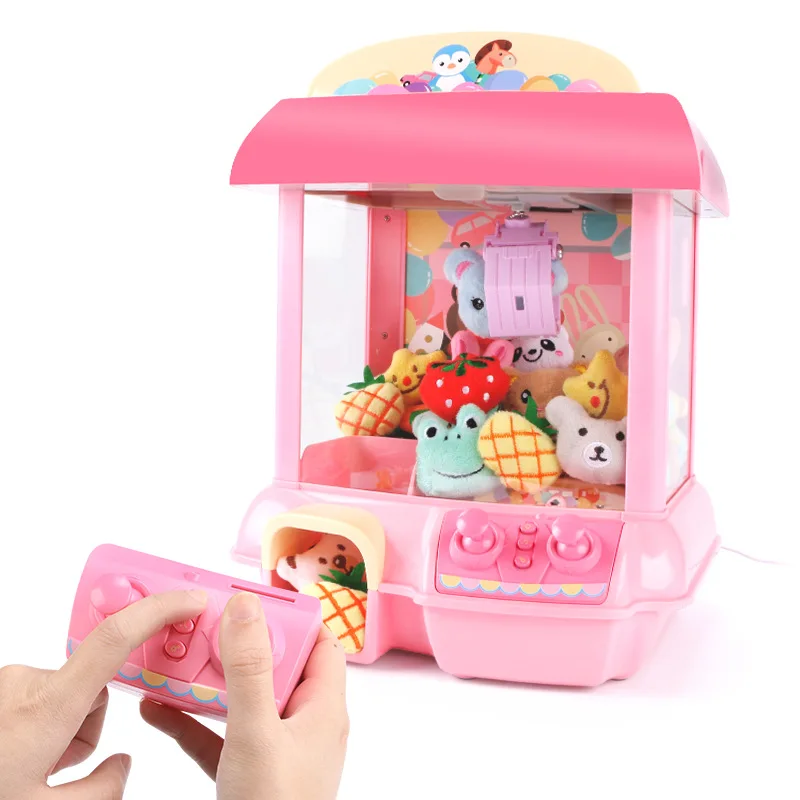 New Doll Machine Kids Coin Operated Play Game Mini Claw Catch Toy