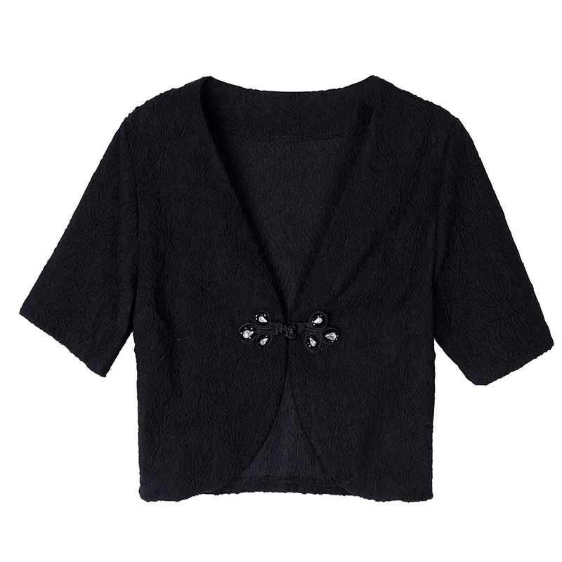 【SINOON】24SS V-NECK HALF BLOUSE JACKET SINOON ｜시눈 공식 온라인 스토어
