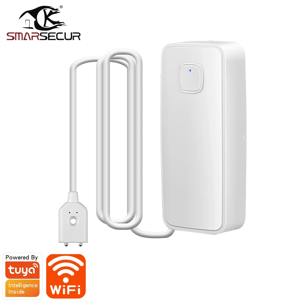 Alarmest WIFI Water Leak Sensor Protection Alarm Detector Control   Smart Life App Power by Tuya alarmest tuya smart life zigbee pir sensor motion sensor smart life app wireless connect with gateway power by tuya