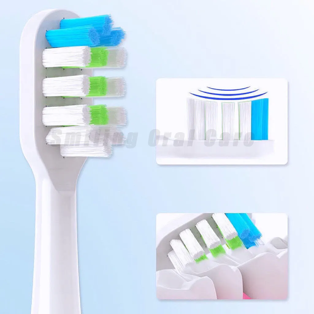 Realme Replacement Brush Heads for realme M1/RMH2012/RTX2102/M2 Electric Toothbrush Heads DuPont Bristle Brush Heads Nozzles 5