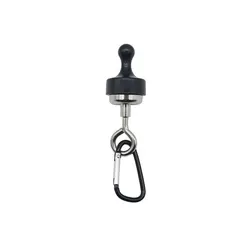 Durable Magnetic Carabiner Keychain Clip (Black)