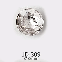 Chic Rhinestone Love Heart & Butterfly Nail Art Charms Set - 10PCS (White23)