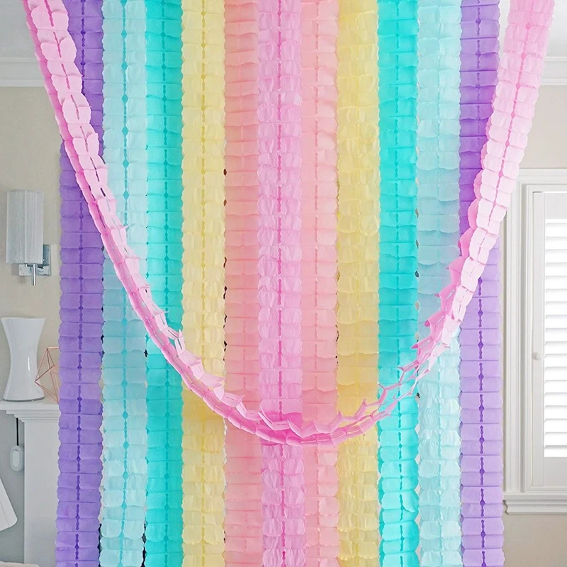 Vibrant Multicolor Four Leaf Clover Paper Garlands for Celebrations and DIY Crafts