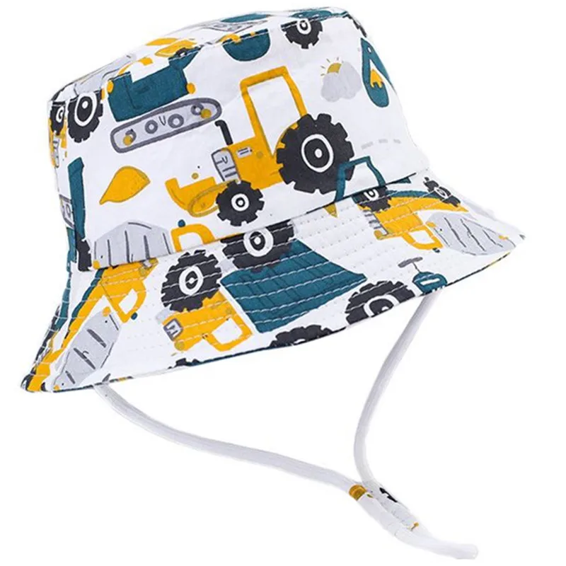 Baby Sun Hats For Boys Girls Cartoon Bucket Hat UV Cotton Summer Panama Girls Hat Bonnet Kids Toddler Children Fisherman sun hat,sun protection hat,fisherman hat