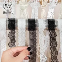 JIANWU 30mm*200cm Lace Ribbon Series Vintage Flower Lace Landscaping Material Collage PET Tape Creative DIY Journal Stationery 1
