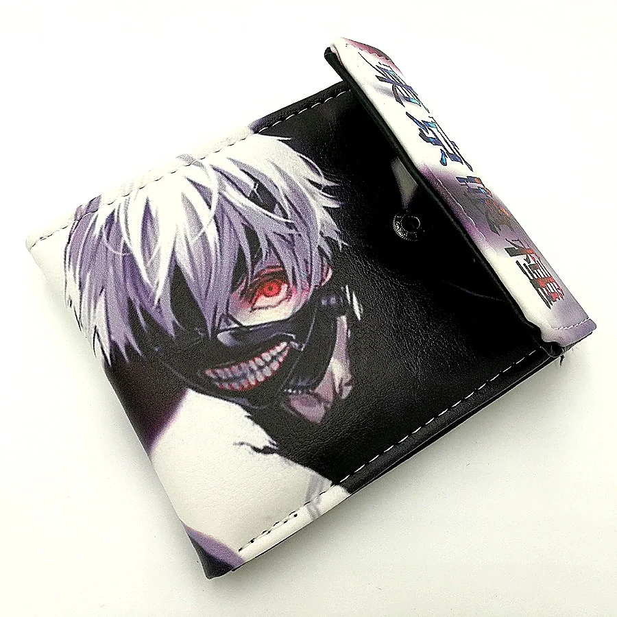 

Anime Tokyo Ghoul Men's Short Wallet Kaneki Ken Folding Purse Card Holder Money Bag