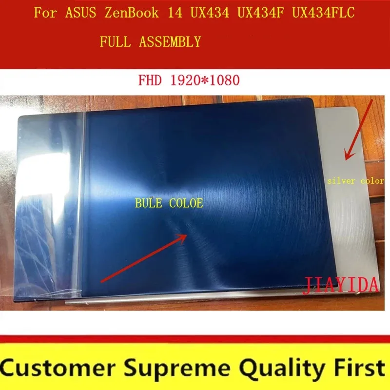 in stock ORIGINAL B140HAN03.2 UX434 Assembly For ASUS ZenBook 14 UX434F UX434FLC 14.0 Inch Laptop LCD Panel Screen FHD 1920*1080 |