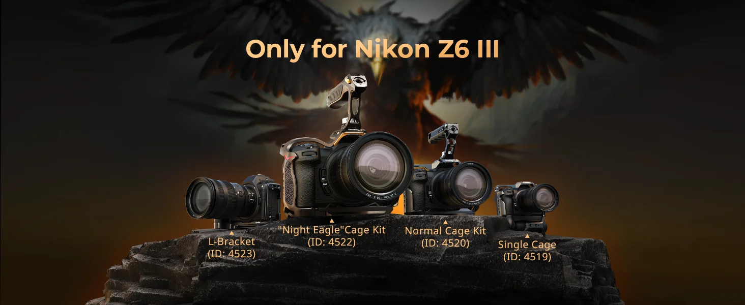 Z6 III Camera Cage Kit for Nikon Z6 III, with Top Handle and Cable Clamp, Full C