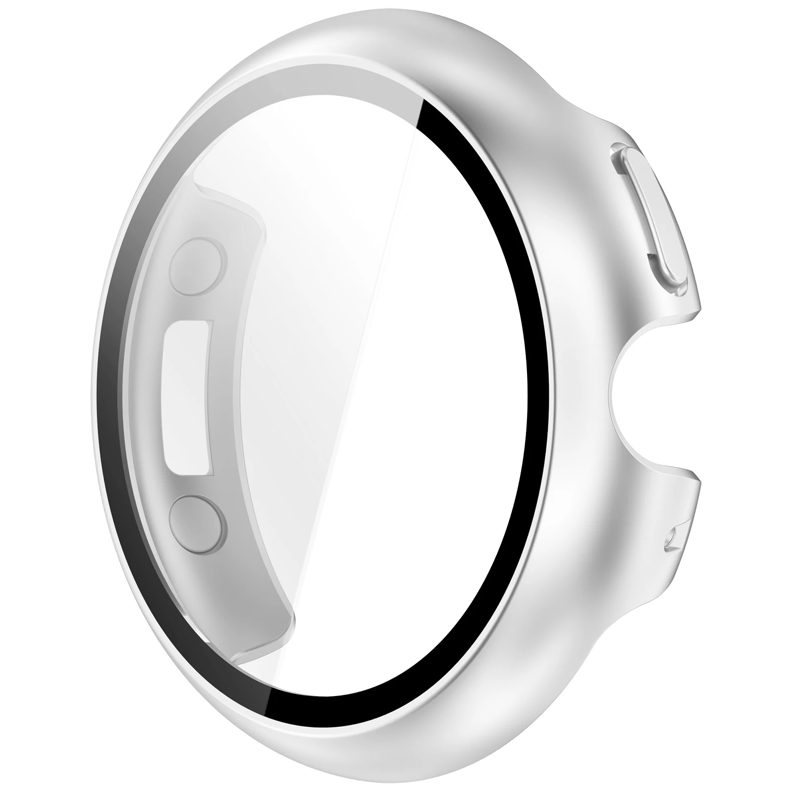 Premium Tempered Glass Protective Watch Case with Shell Bumper