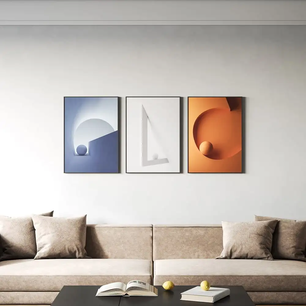 Modern Minimalist Colours Canvas Painting 3D Effect Geometric Pictures Poster Prints Abstract Art Home Decor Wall Art Picture abstract oil paintings