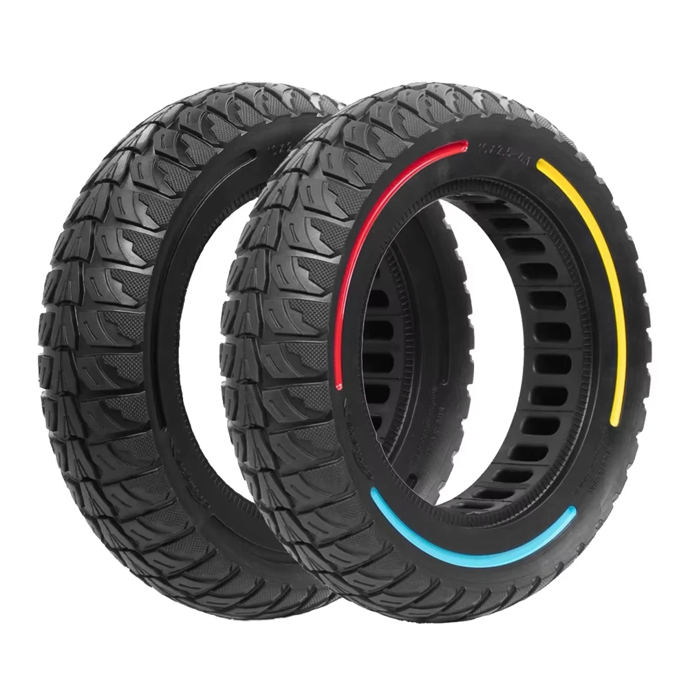 10x2,5-6,1 Off-Road Solide Pannensichere Reifen Für KUGOO M4/M4 Pro Elektrische Roller Anti-punktion Tubeless Reifen Reifen Teile