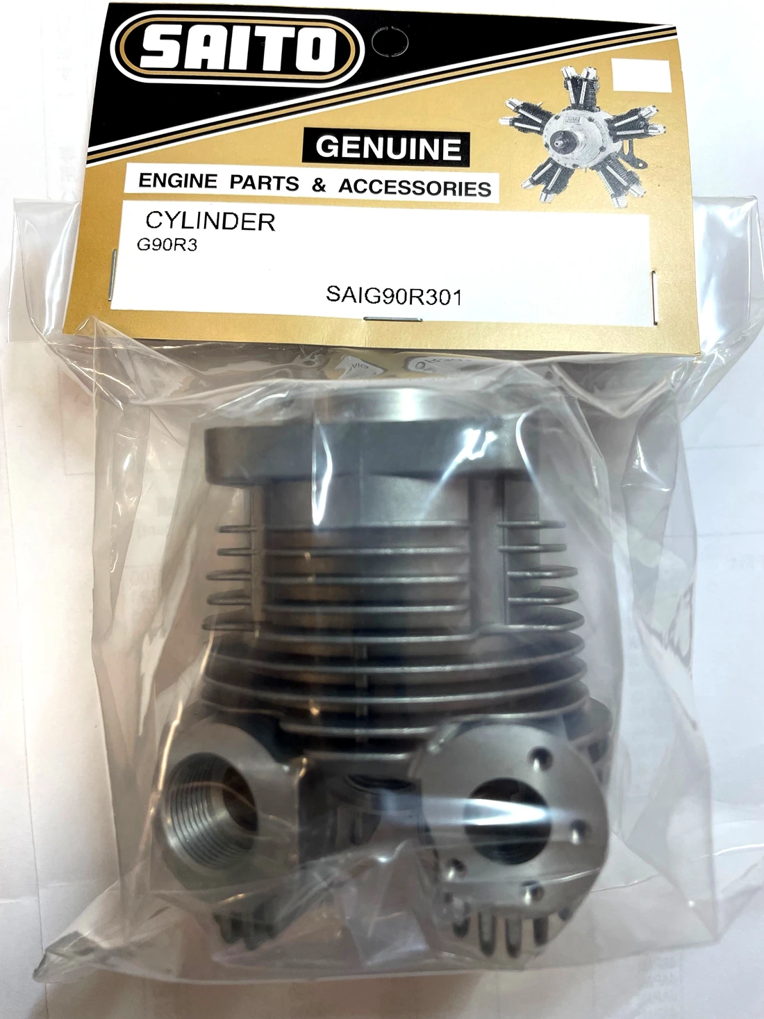 RcSaitoEnginesPartsFourStrokeCYLINDERLEFTSAI40A01SAI90R301SAI125A01SAI120R301