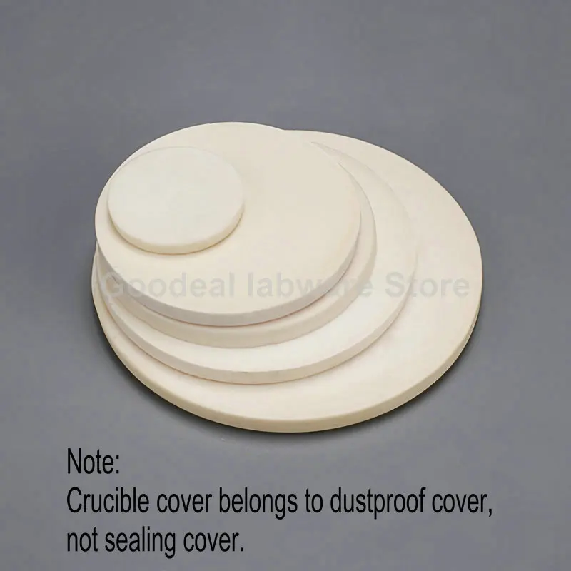 1pc Lab 5/10/20/25/30/50/100/150/200ml/300ml Corundum Crucible with cover，99% alumina high temperature crucible