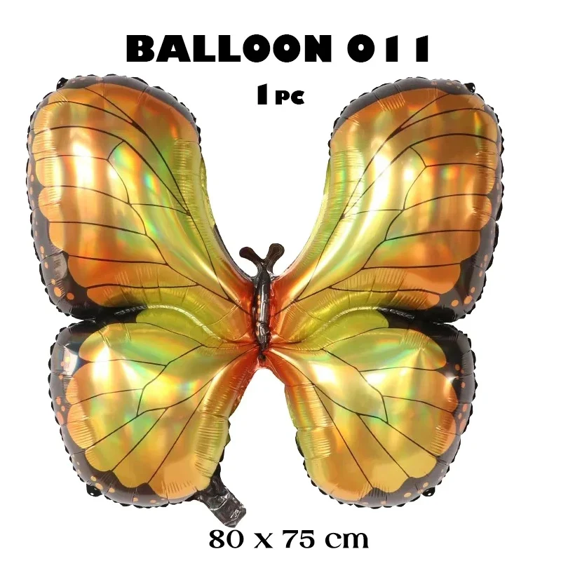 Vibrant Butterfly & Flower Helium Foil Balloons for Celebrations and Decor