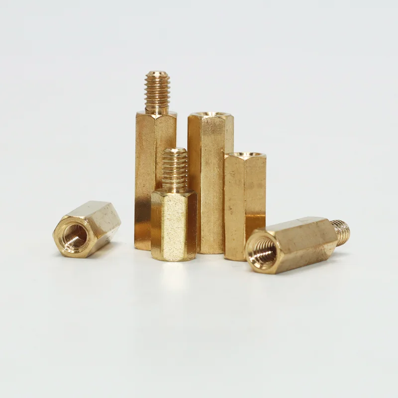 390/set Hex Brass Male Female Standoff Board Rack Stud M3 Hexagon Threaded Pillar PCB Column Motherboard Spacer Bolt Screw Nut screw bolt nut set copper brass standoff screws