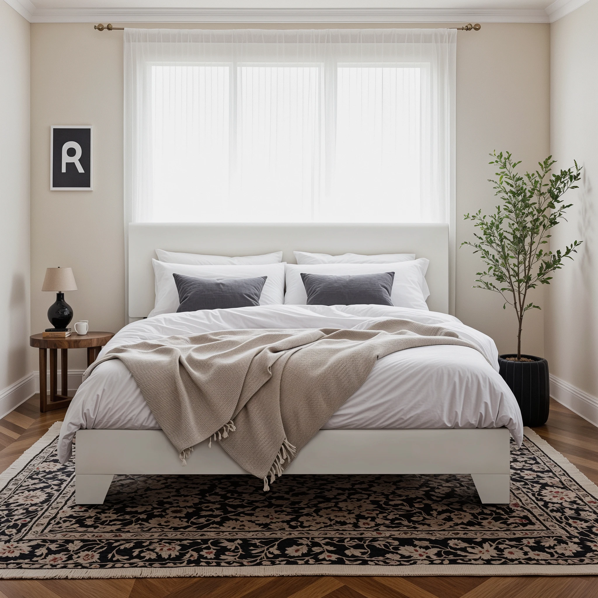 Full — White Faux Leather