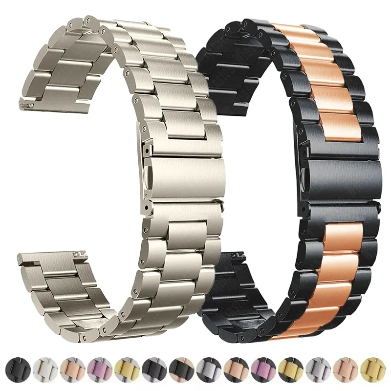 Premium Stainless Steel Watch Band – 20mm & 22mm Adjustable Strap