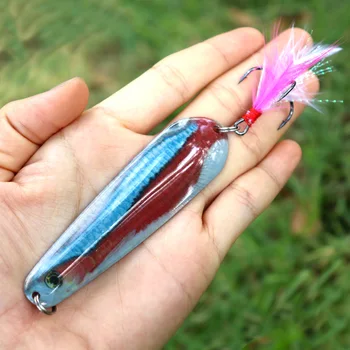 8.5cm 11g Saltwater Trolling Flasher Fishing Lures 1