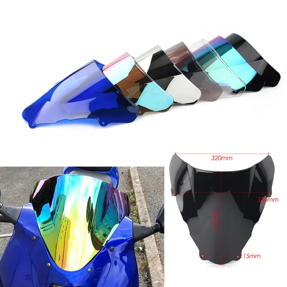 

Экран для мотоцикла с двойной вспышкой, Защитное стекло для Suzuki SV400 SV650 sv 400 650 1999 2000 2001