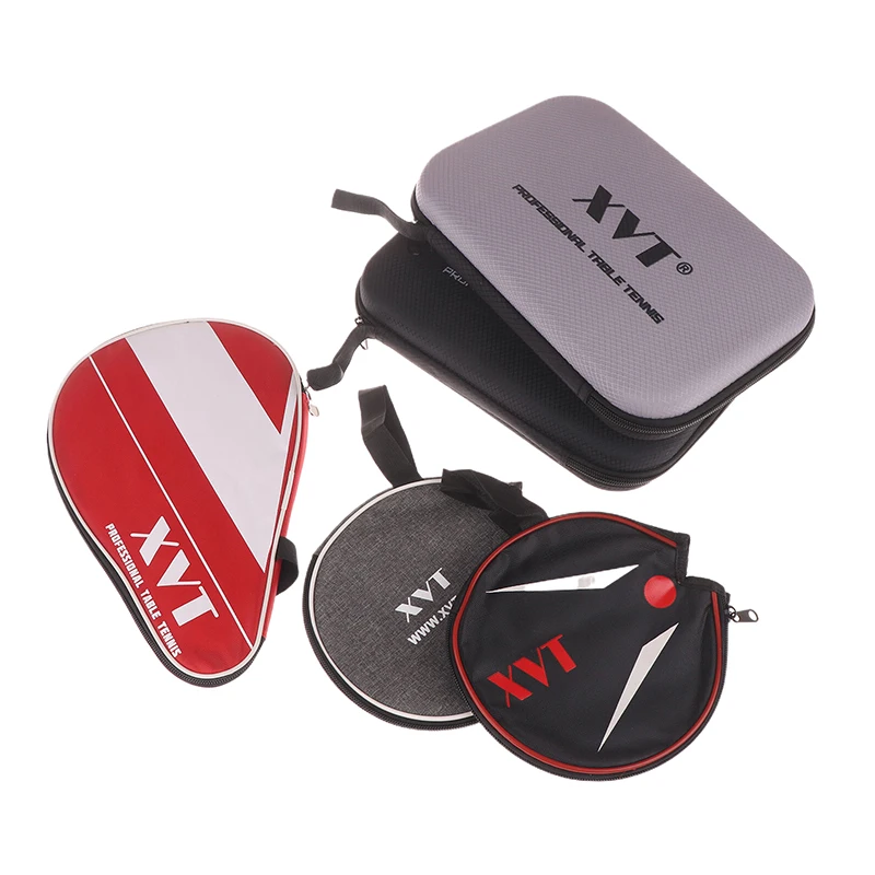 1Pc Table Tennis Bat Cover Paddle EVA Bag Shock-resistant Ping Pong Cases Zip Pocket Racket Bags Waterproof Covers