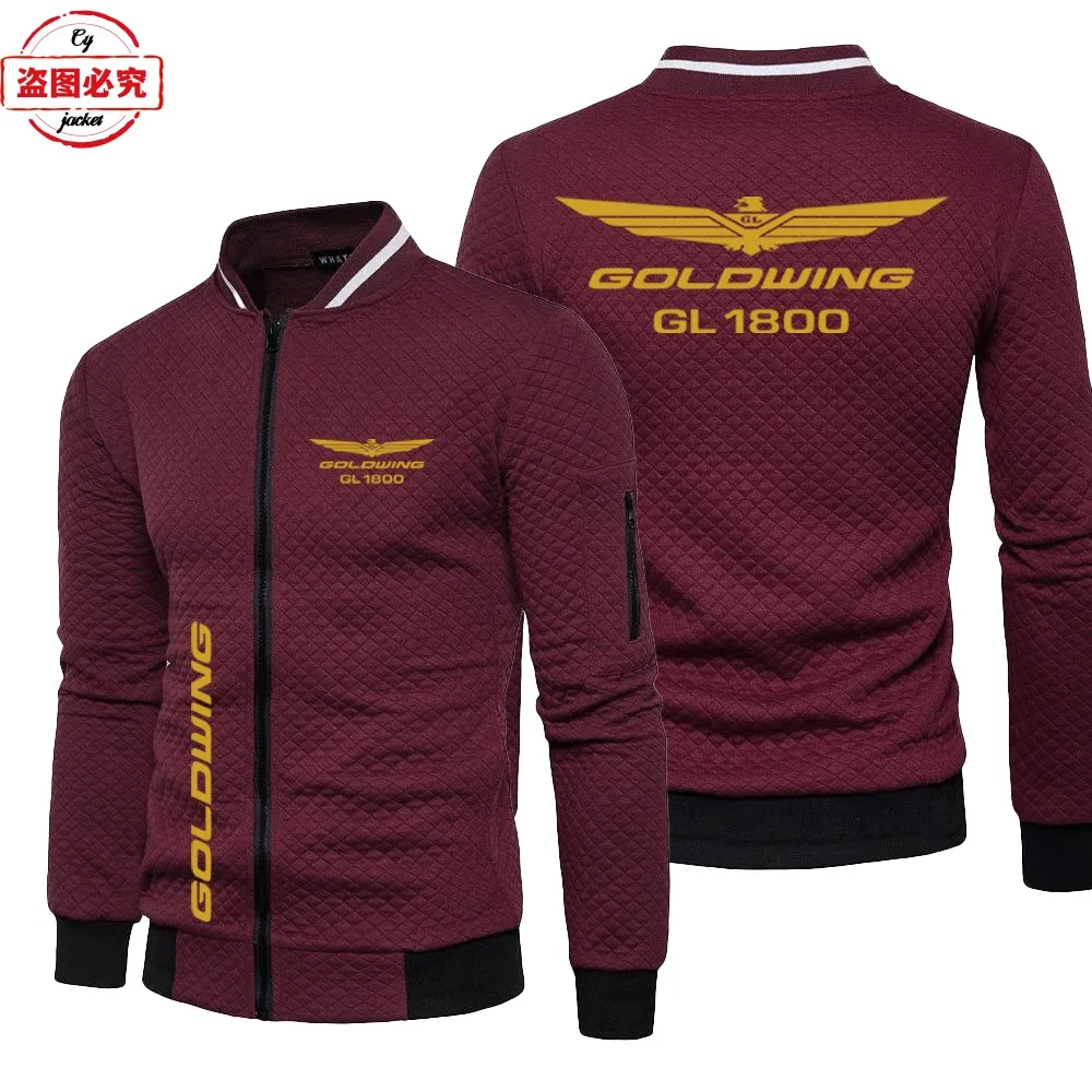 Gold Wing 1800 Motorcycle Logo Motorcycle Jacket Loose Long Sleeve Men's Top Stand-up Collar Jacket Cycling Suit Group Suit 2