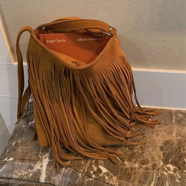 Small Fringe Leather Bag | Jacobs Gallery Deadwood