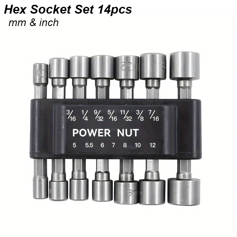 Hex Socket Nut 14pcs