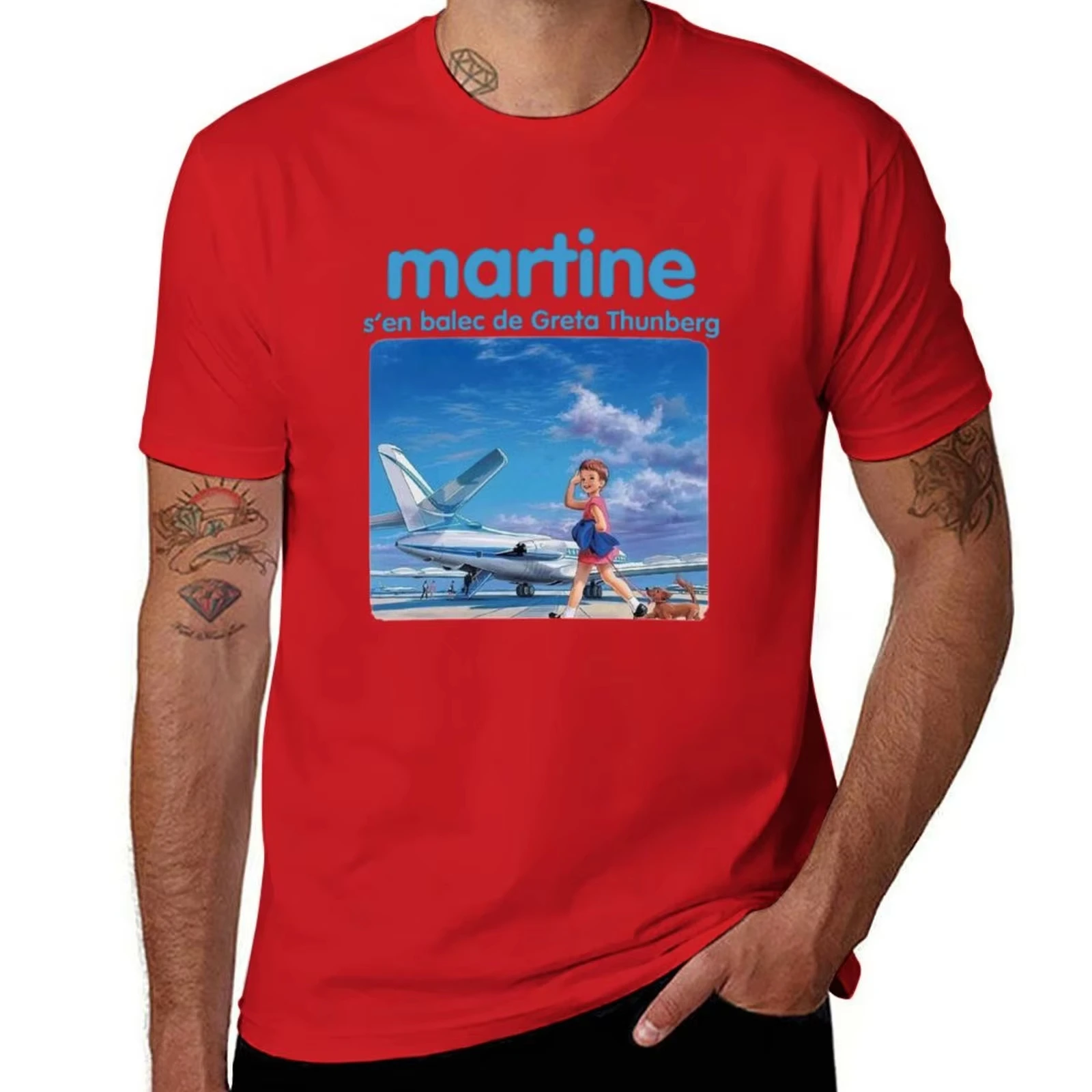 2026 Martine Gets Rid of Greta Thunberg 티셔츠 빠른 건조 애니메이션 블라우스 남성용 티셔츠 그래픽 Ins Y2k