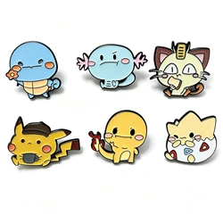 Set of 6 Adorable Cartoon Enamel Metal Pins for Jackets, Backpacks, and Clothing Accessories (6pcs brooch)
