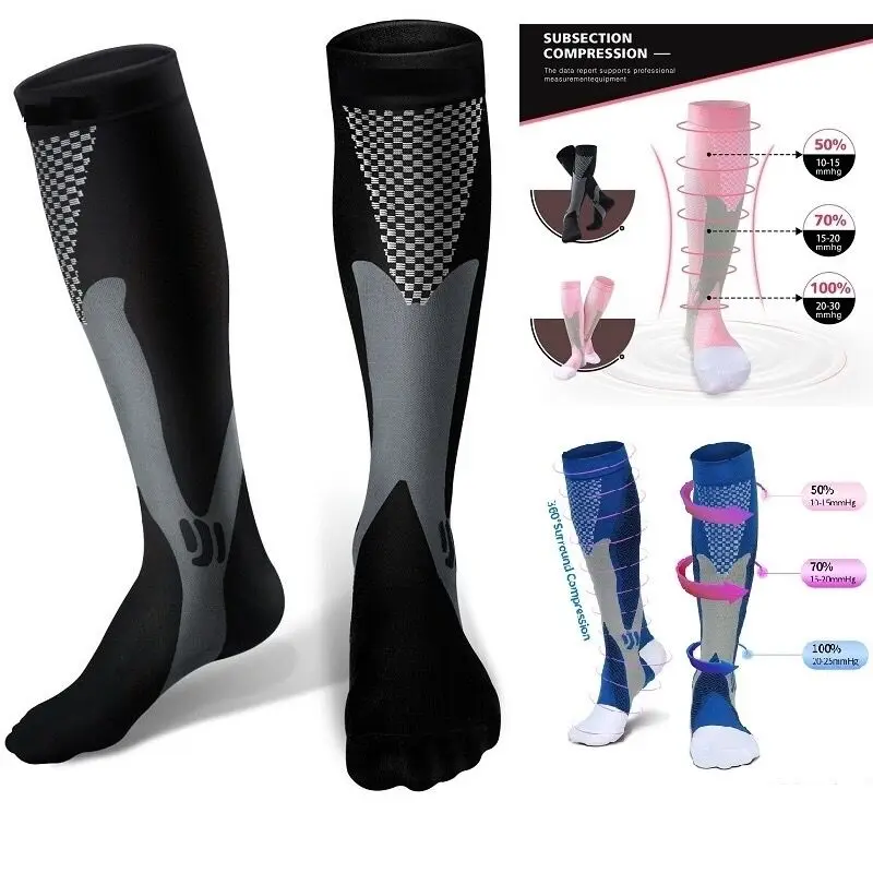 Compression Stockings Golf Sport Medical Nursing compression socks Prevent Varicose Veins Fit For Rugby