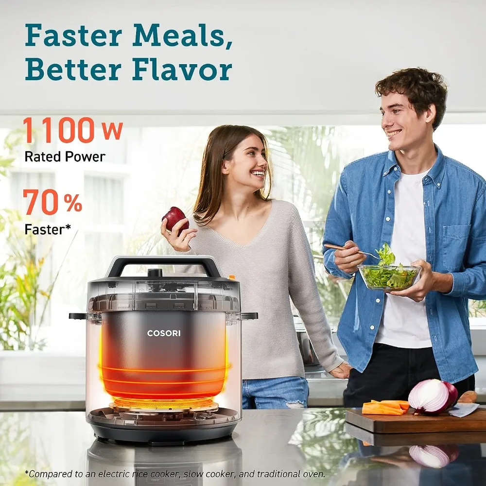 New COSORI Electric Pressure Cooker 6 Quart, 9-in-1 Instant Multi Cooker, 13 Presets, Rice Slow Cooker, Saut&eacute;, Sous Vide