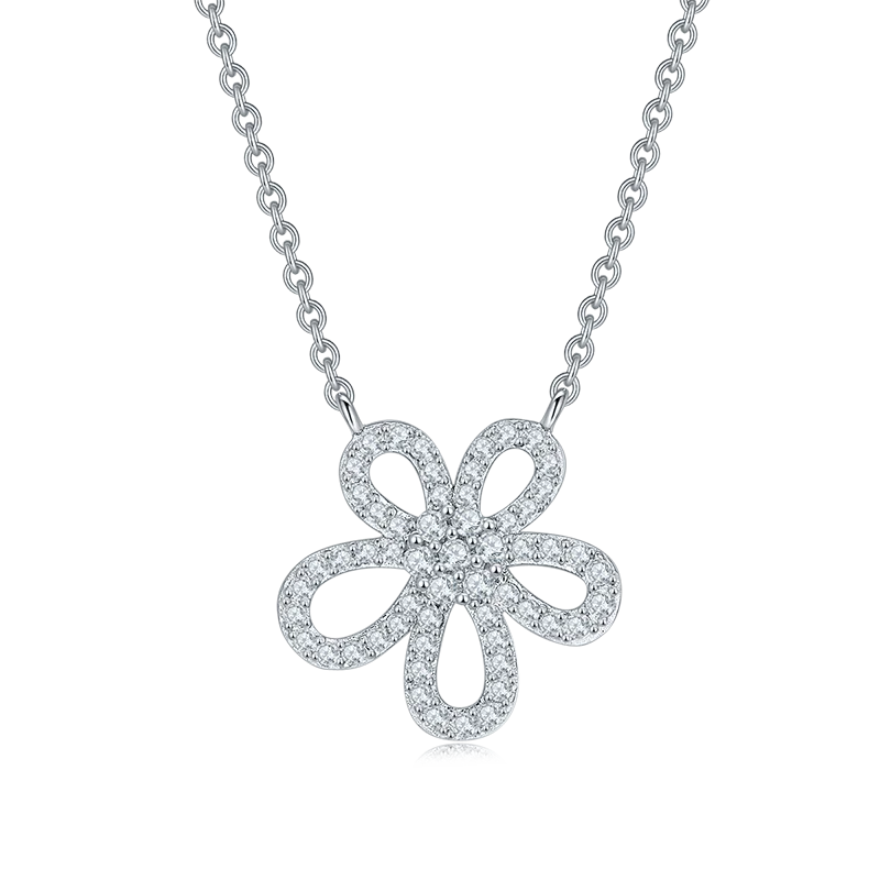 SGARITFashionJewewlryS925SilverPendantNecklaceVVS1DMoissanite