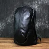 NZPJ Leather Men's Backpack Natural Cowhide Large Capacity Travel Bag Outdoor Schoolbag Business Computer Bag For 15 Inch Laptop 2
