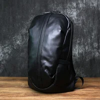 NZPJ Leather Men's Backpack Natural Cowhide Large Capacity Travel Bag Outdoor Schoolbag Business Computer Bag For 15 Inch Laptop 2
