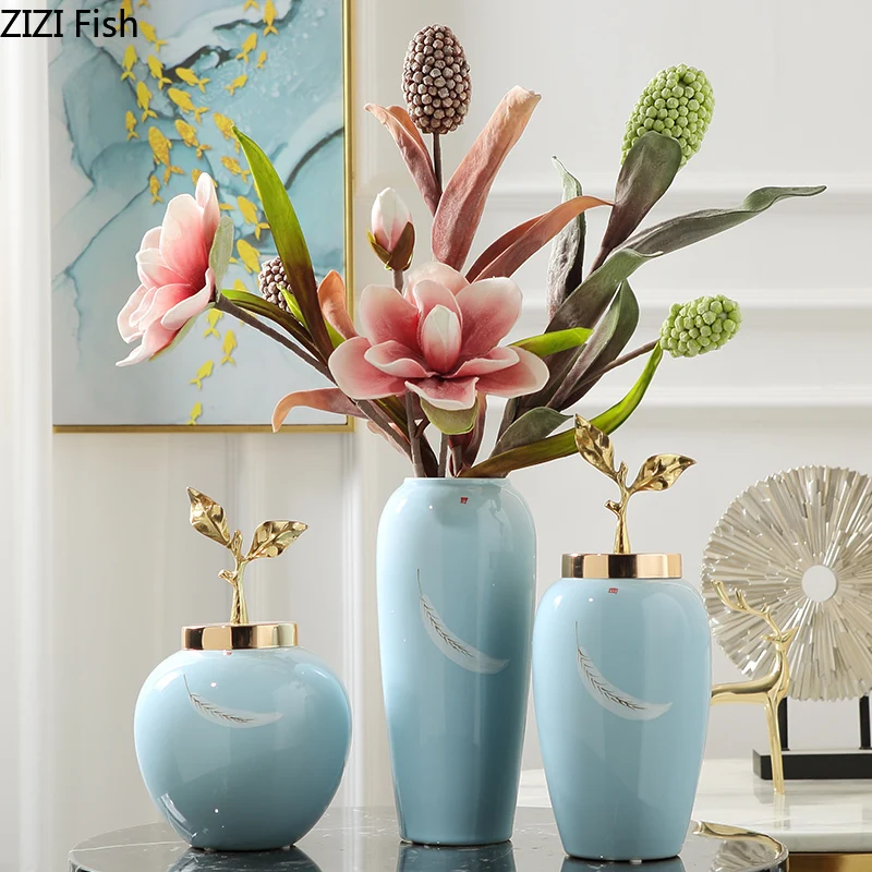 Color : White, Size : 60cm13cm13cm European Minimalist Ceramic Floor Vase Creative Home Living Room Porch Hotel Crafts Decoration Artificial Flower Vase